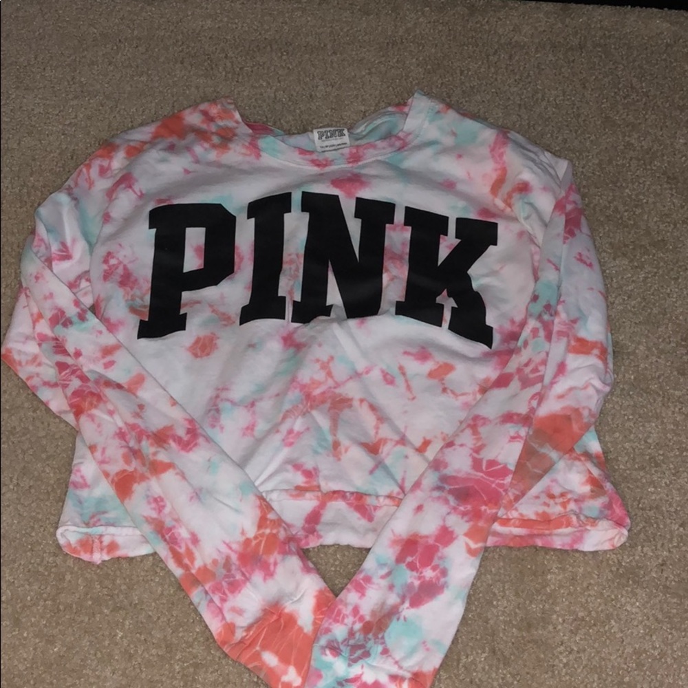 Tie-Dye long sleeve tee from VS Pink